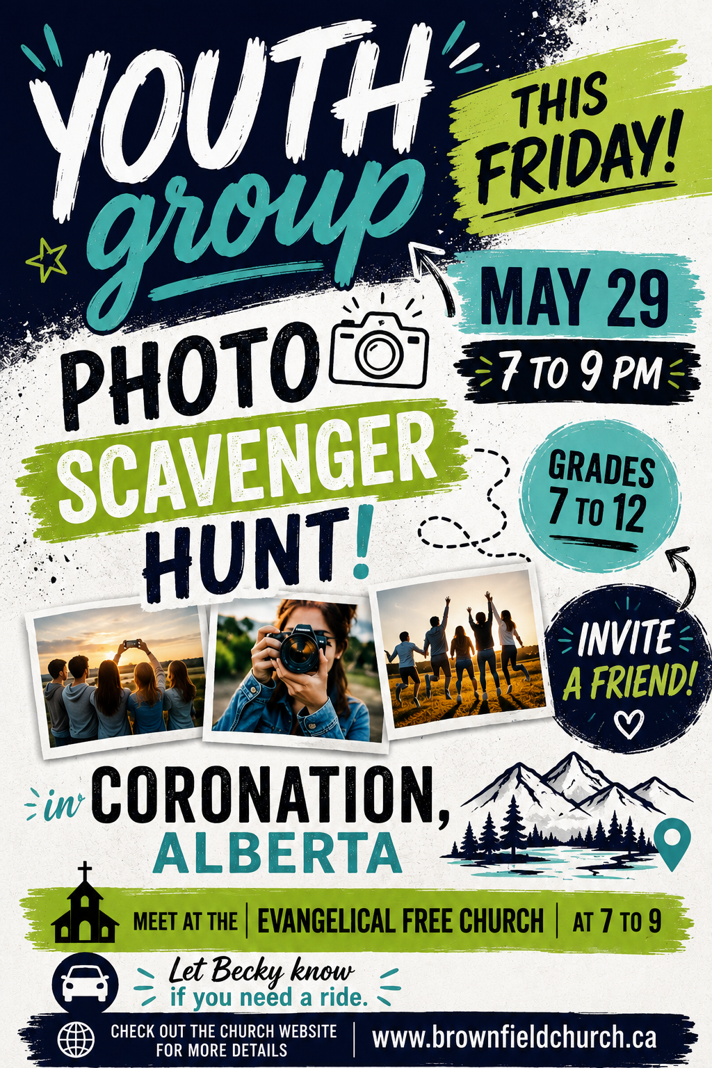 May 29 -Photo Scavenger Hunt in Coronation