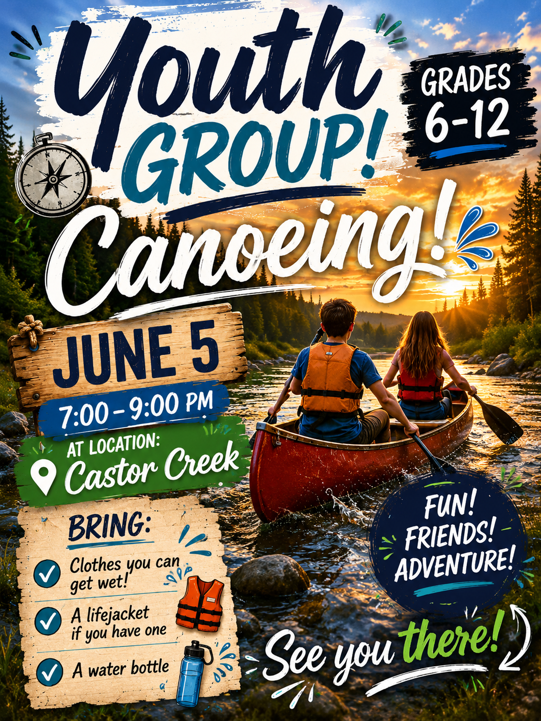 June 5 -Canoeing at the Castor Creek