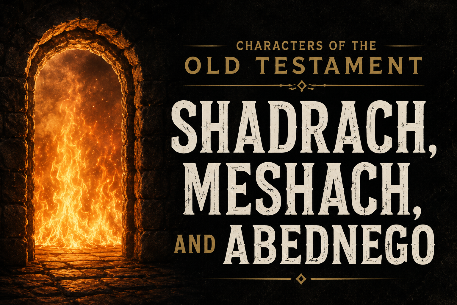 Characters in The Old Testament : Shadrach, Meshach, and Abednego