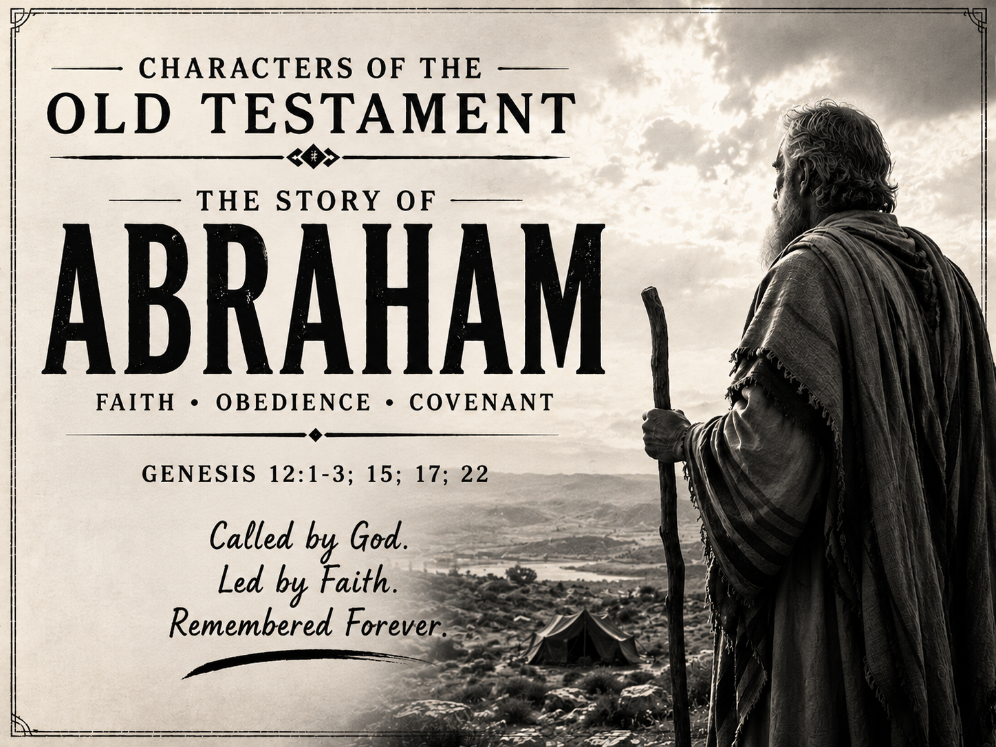 Characters in The Old Testament : Abraham