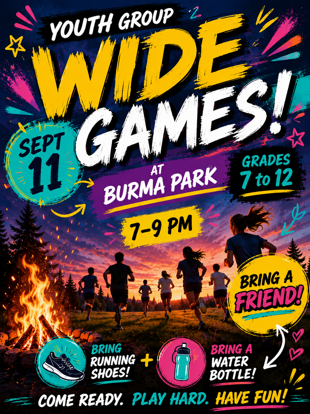 September 11 - Wide Games at Burma Park