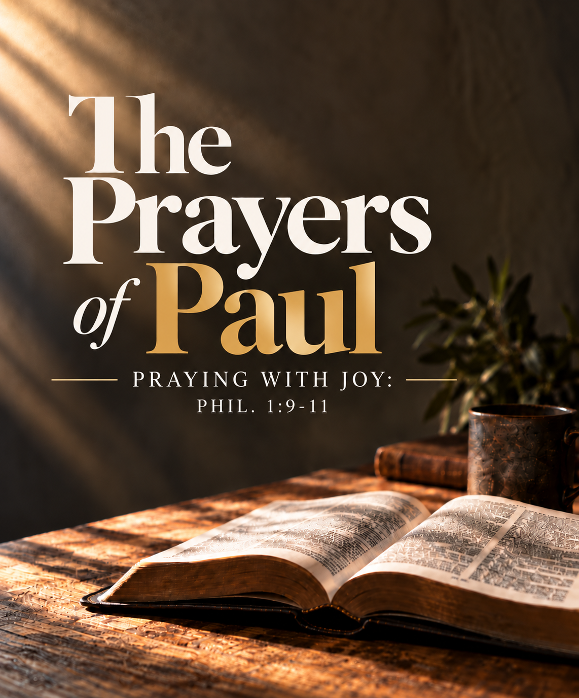 The Prayers of Paul: Praying with Joy Phil. 1:9-11