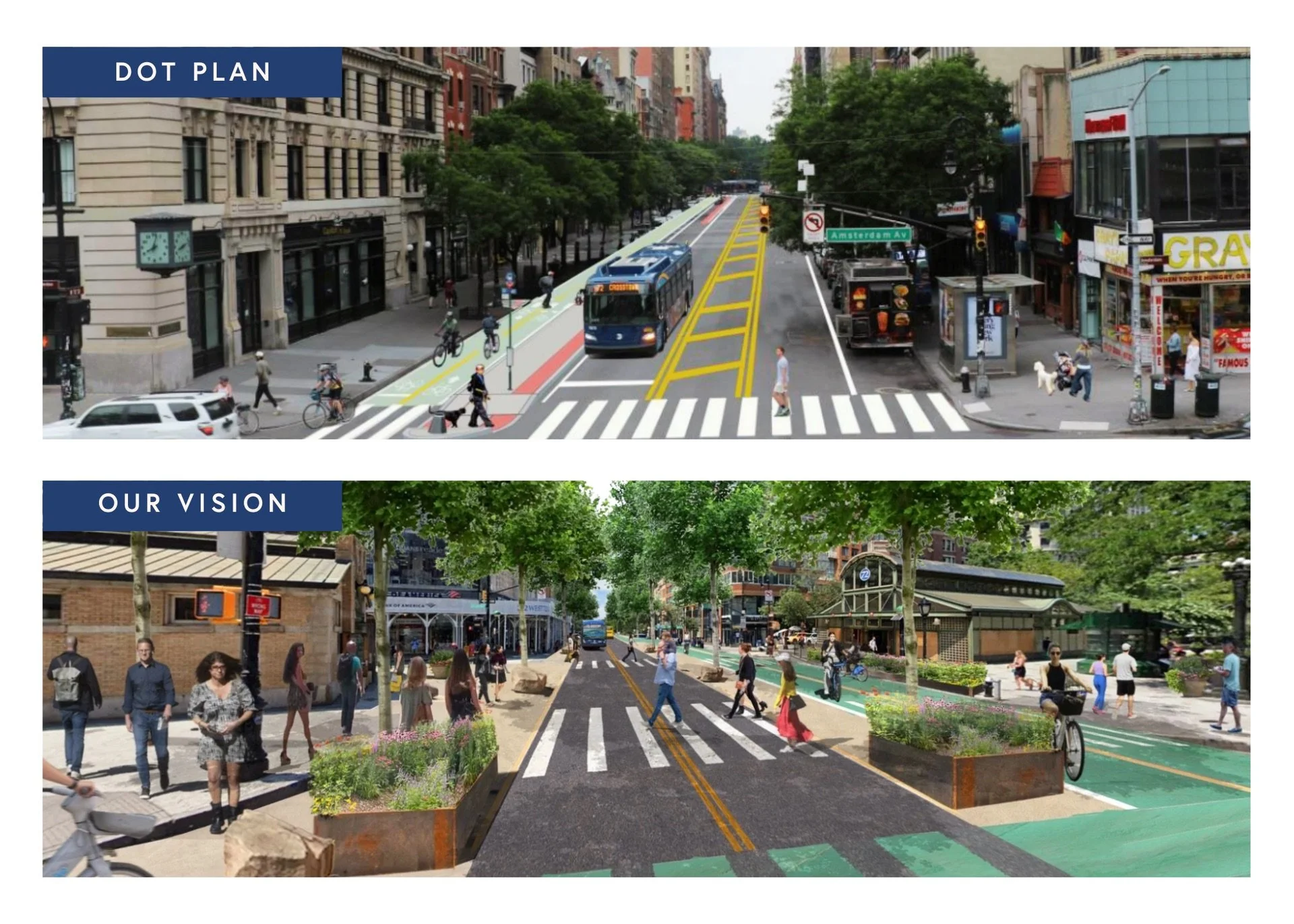 A people-first redesign is finally coming to West 72nd Street!