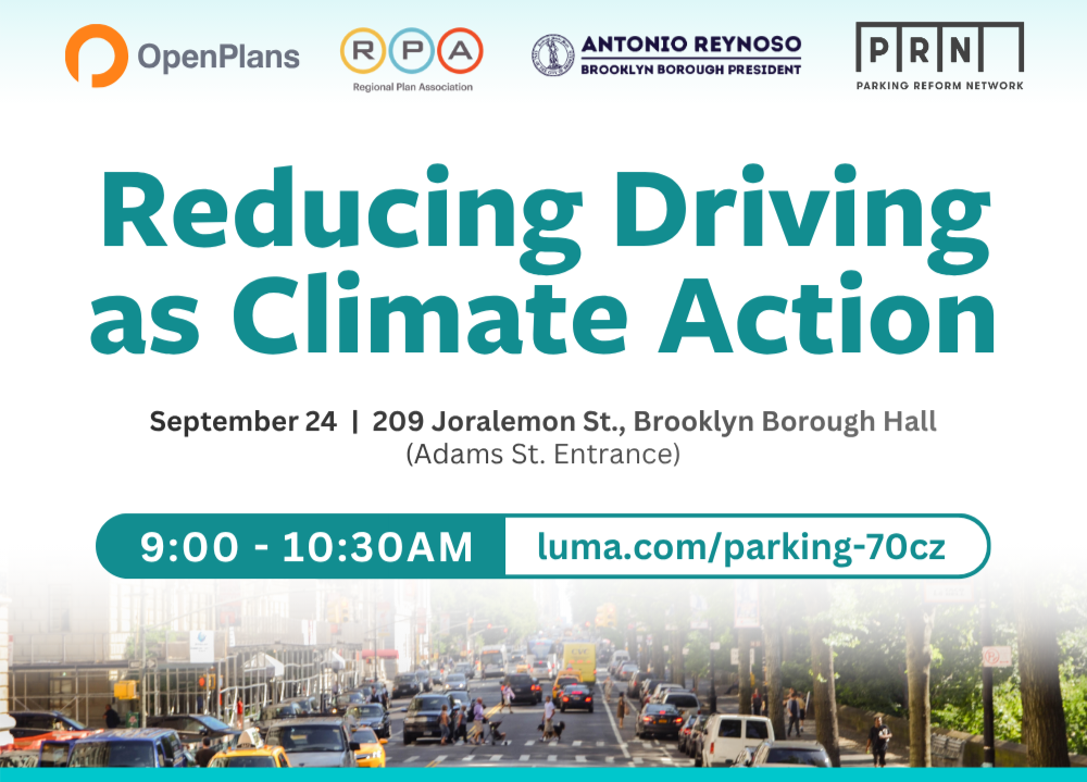 Join Open Plans at Climate Week NYC!