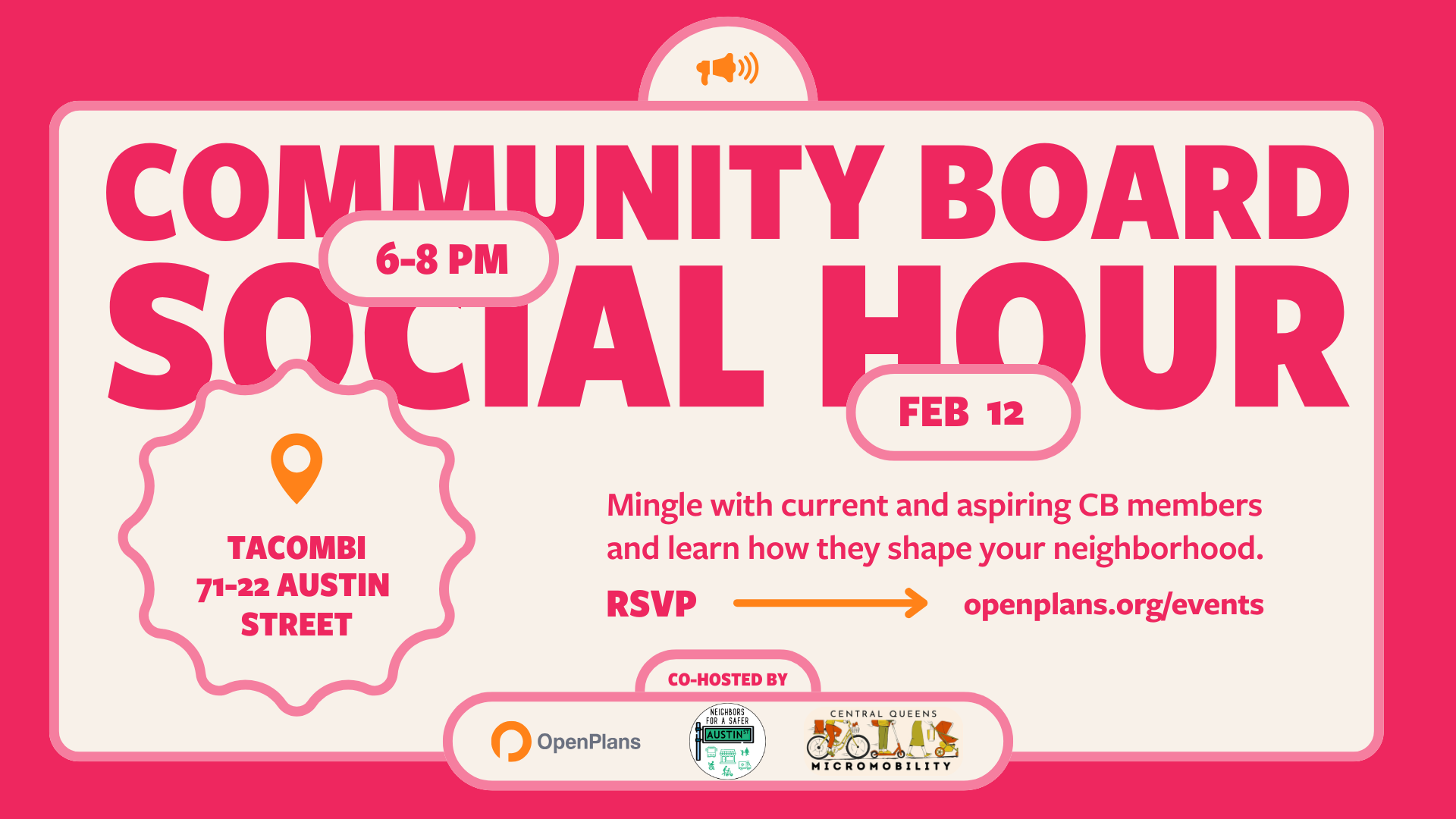 Community Board Social Hour (Queens)