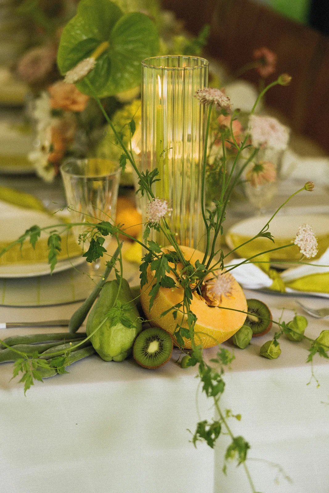 Luxury Wedding Reception Tables with Jasmine Vine and Fruit Styling.jpg