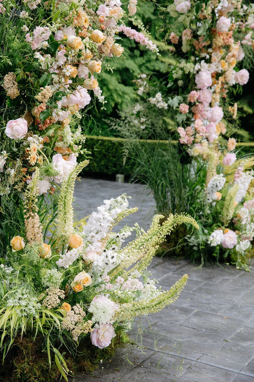 Elegant Whimsical Garden Wedding - Featuring Grassy Floral Arch.jpg