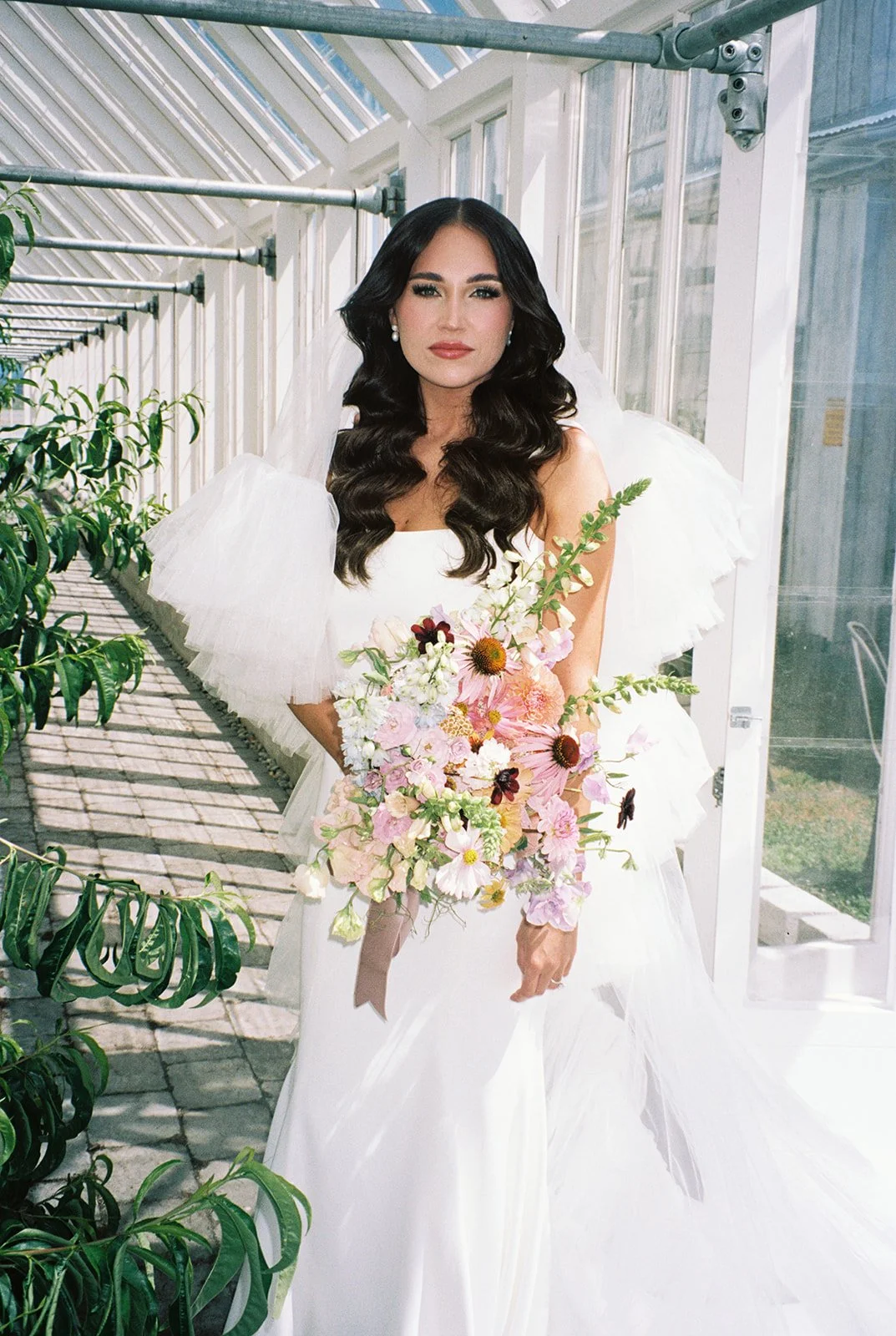 Radiant Bride - Holding Whimsical Bridal Bouquet at Christianson's Nursery.jpeg