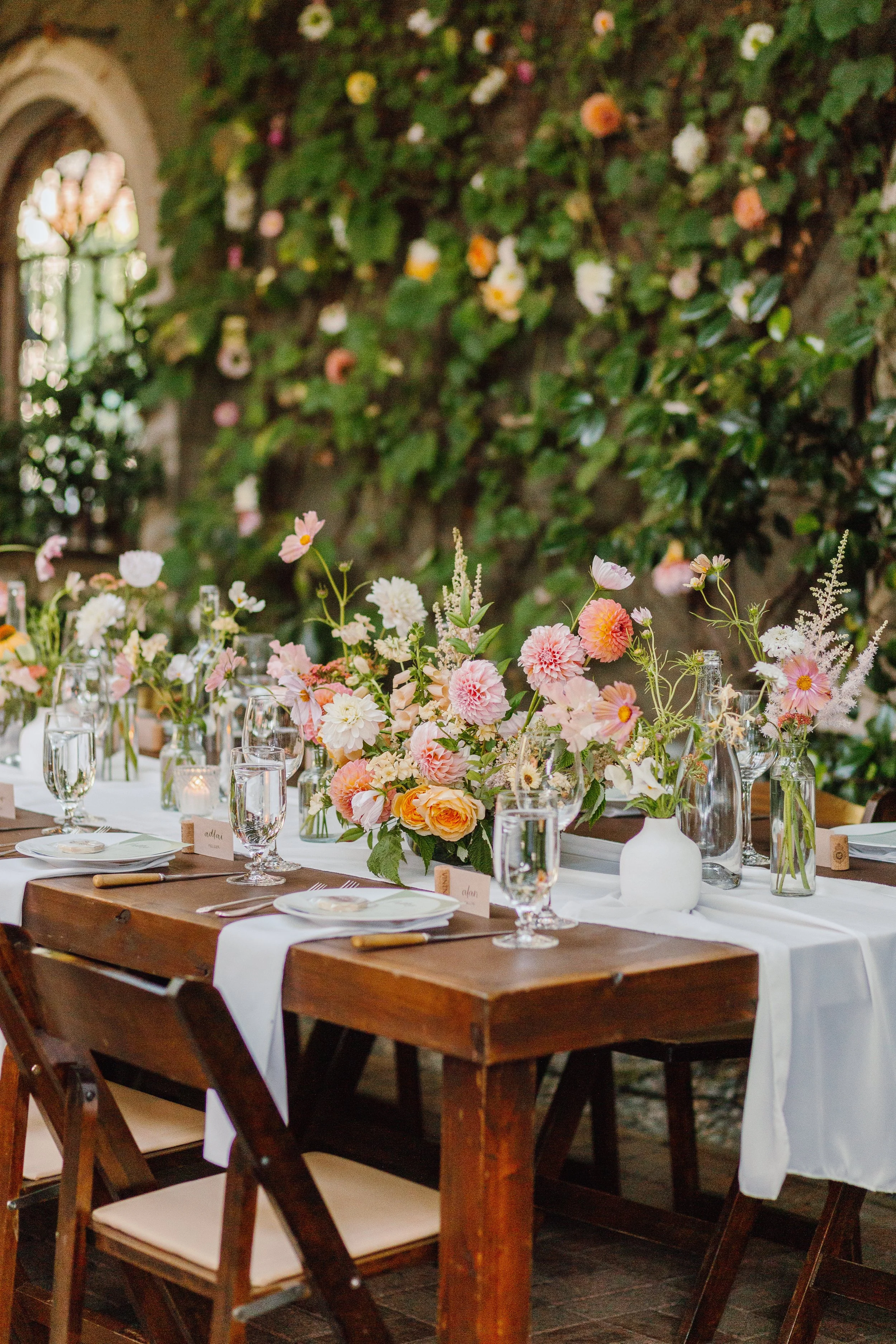 Lush Summery Wedding Reception Centerpieces - Featuring a Peachy Palette.jpeg