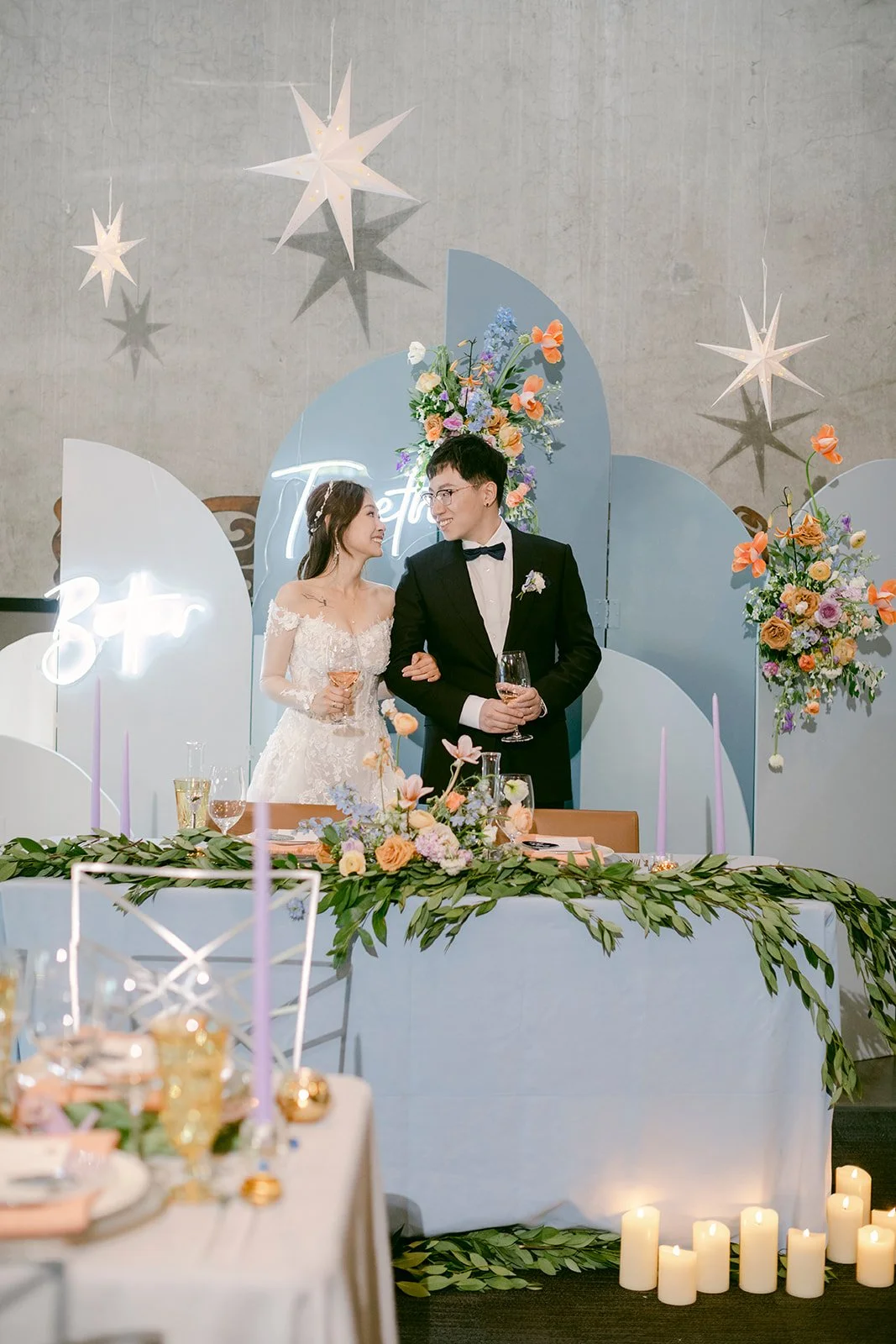 Sweetheart Table with Whimsical Spring Floral Installation.JPG