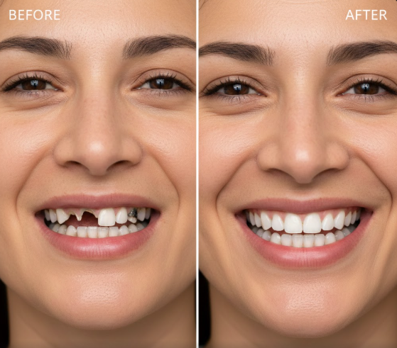 The Benefits of Full Mouth Restoration with Implants and Veneers