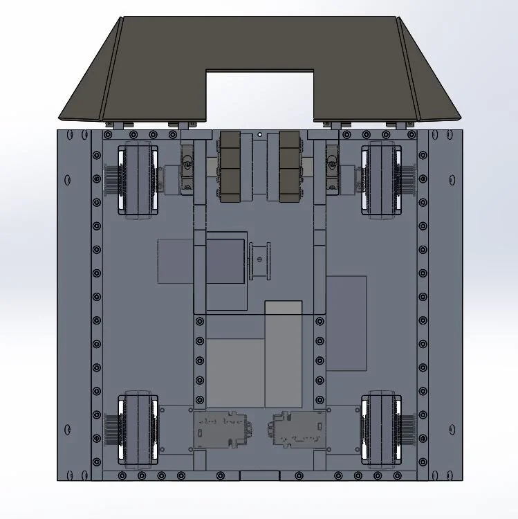  Each teammate was responsible in groups of two for doing the CAD on a subsystem: chassis, drive system, weapon system, wedge, and FEA on a different subsystem for crosschecks. I worked on the wedge and attachment to the chassis, and performed FEA on