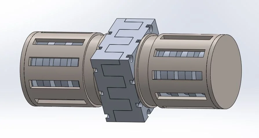  The design is unlike any classic bot and consists of shell-spinning elements where the outer steel shells are controlled as both wheels and weapon. 