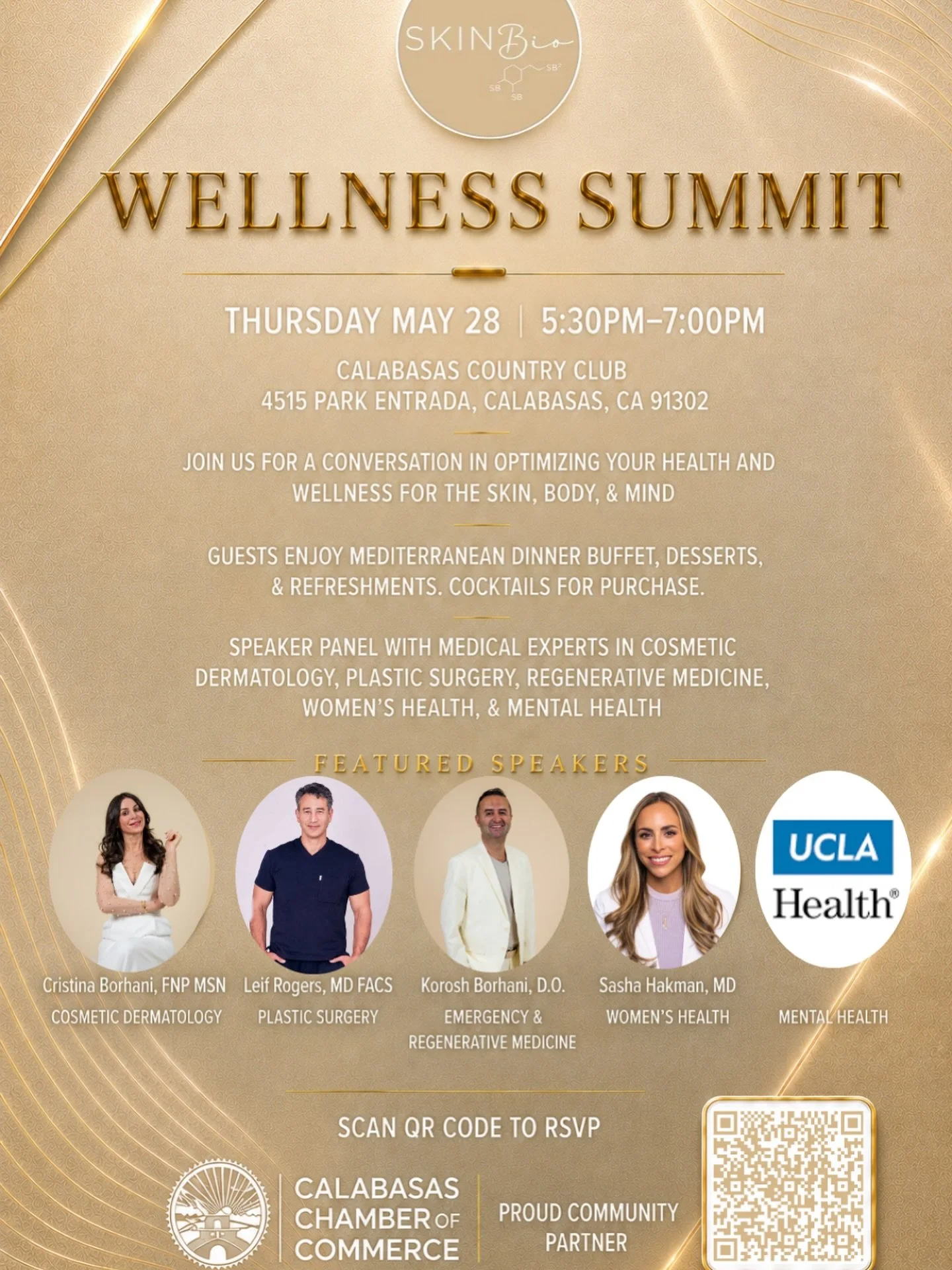 ✨WELLNESS SUMMIT✨

Join us for an elevated evening focused on optimizing wellness for the skin, body, and mind &mdash; featuring a curated panel of experts in cosmetic dermatology, plastic surgery, regenerative medicine, women&rsquo;s health, and men