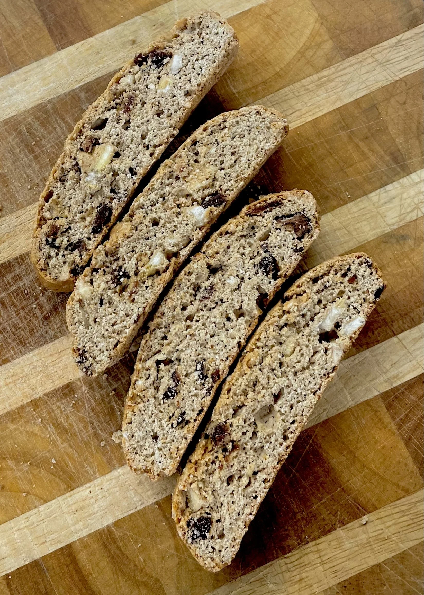 Peach & Hazelnut Biscotti