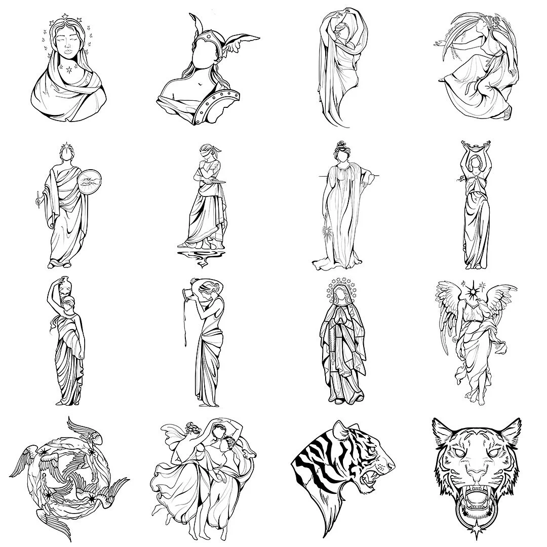 DAY SIX ALL SOLD
On Sunday, December 29th, at 2PM CST my sixth round of flash, Day Six, will go live. There are 64 designs. Visit my website using the link in my bio for more information! This will give you an opportunity to preview the flash details