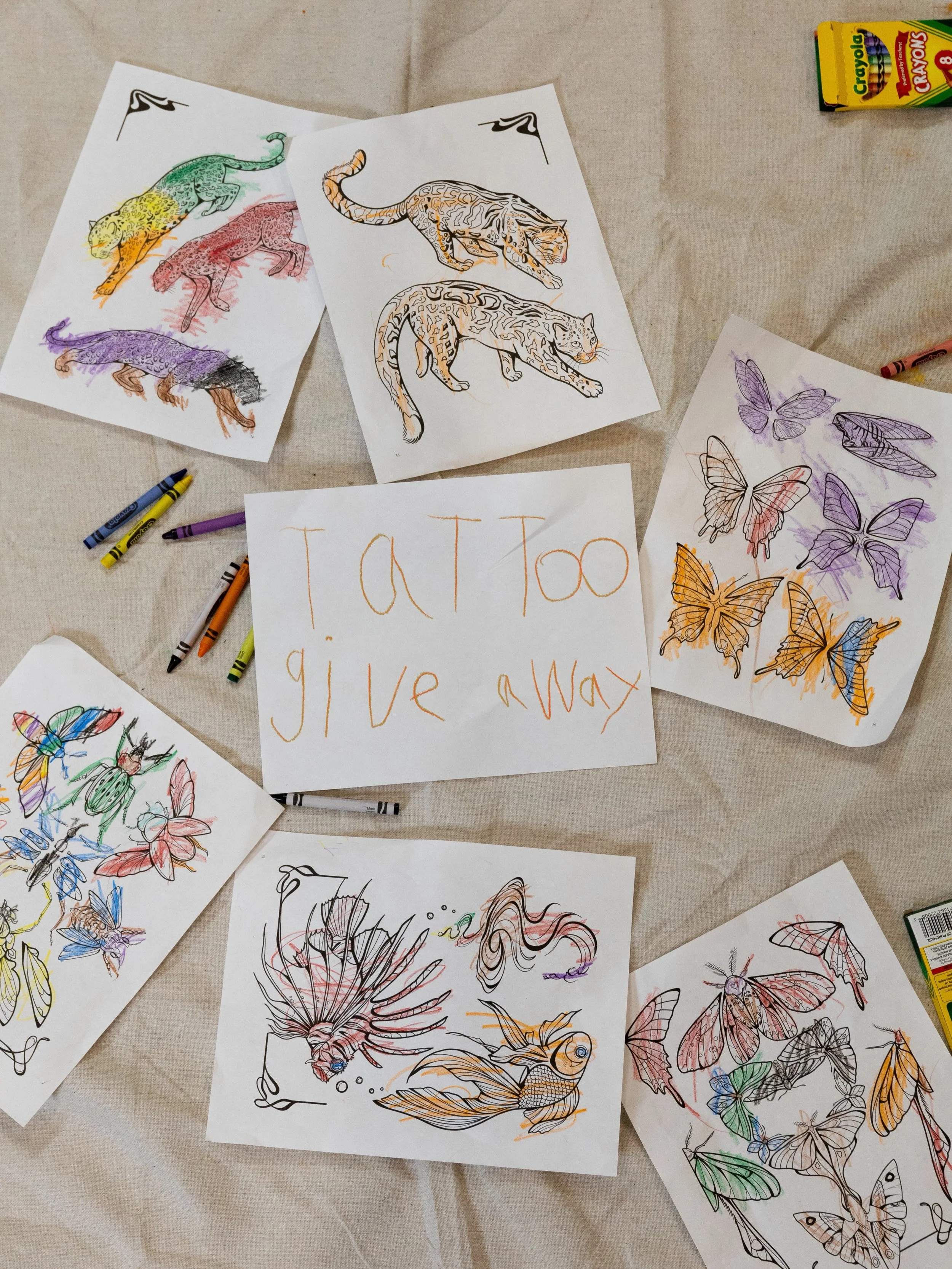DAY SEVEN TATTOO GIVEAWAY ‼️

In honor of the celebration for the Day Seven coloring book this weekend I will be giving away a free 2 hour tattoo at the event!

How to enter:
&bull; Attend the Day Seven event on Sunday, June 14th
&bull; Color a page 