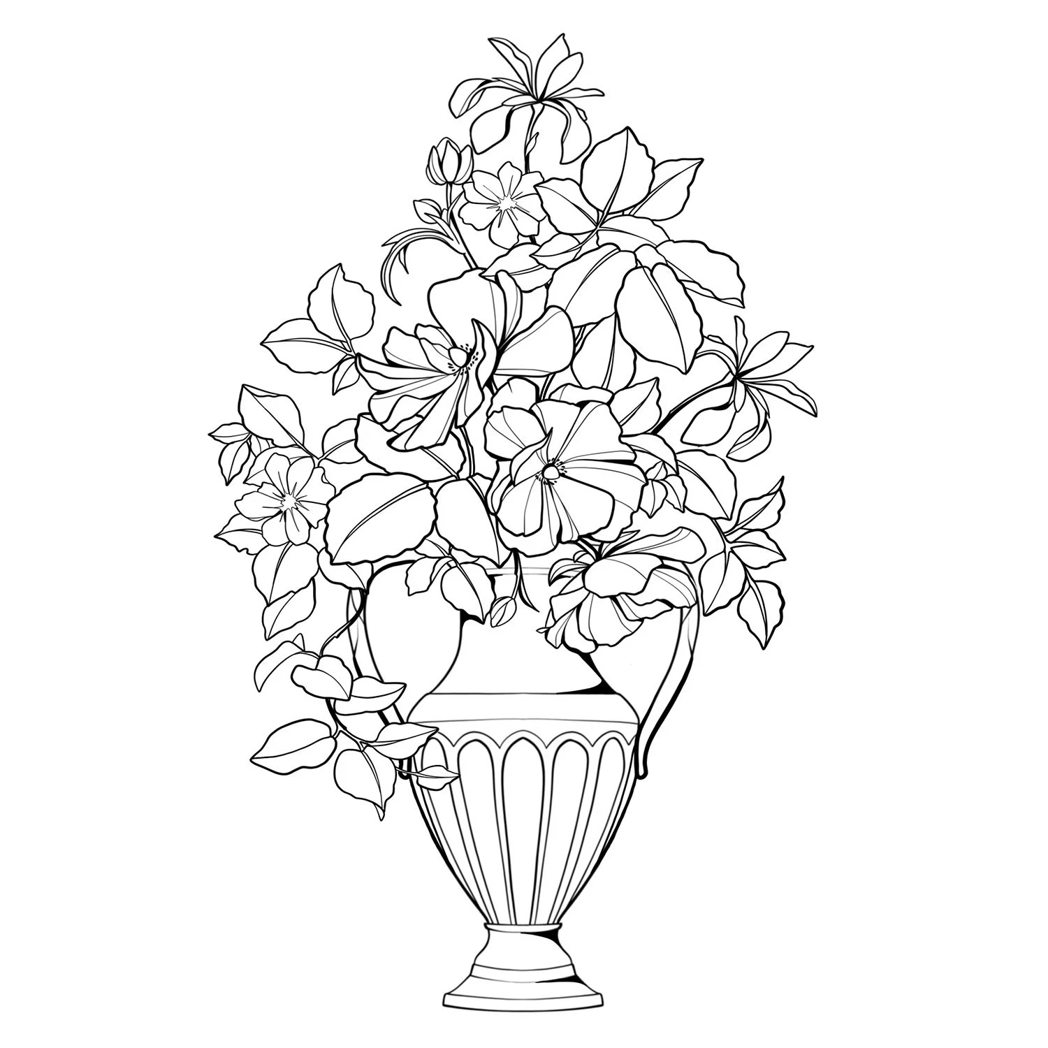 6. Butterfly Ranunculus & Iris Vase