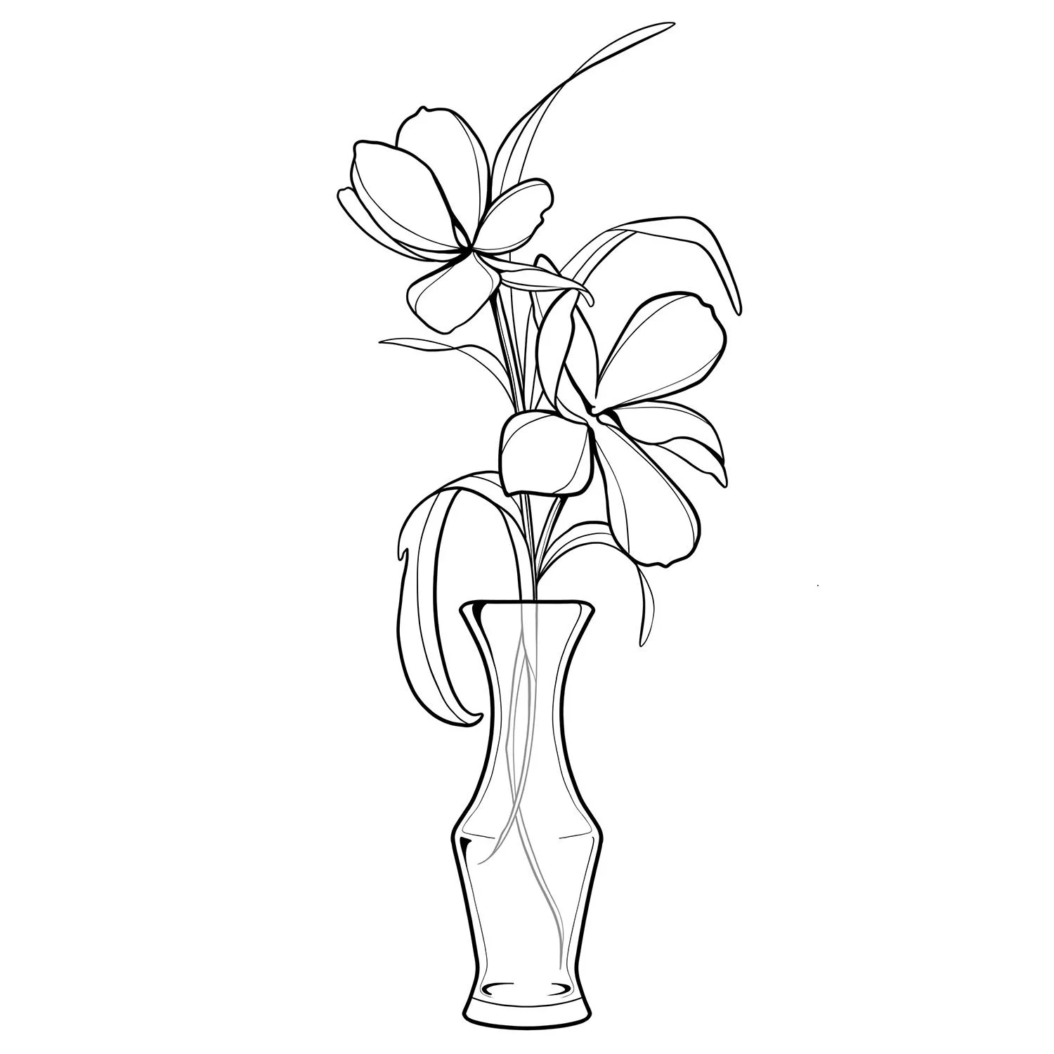 16. White Tulips Vase