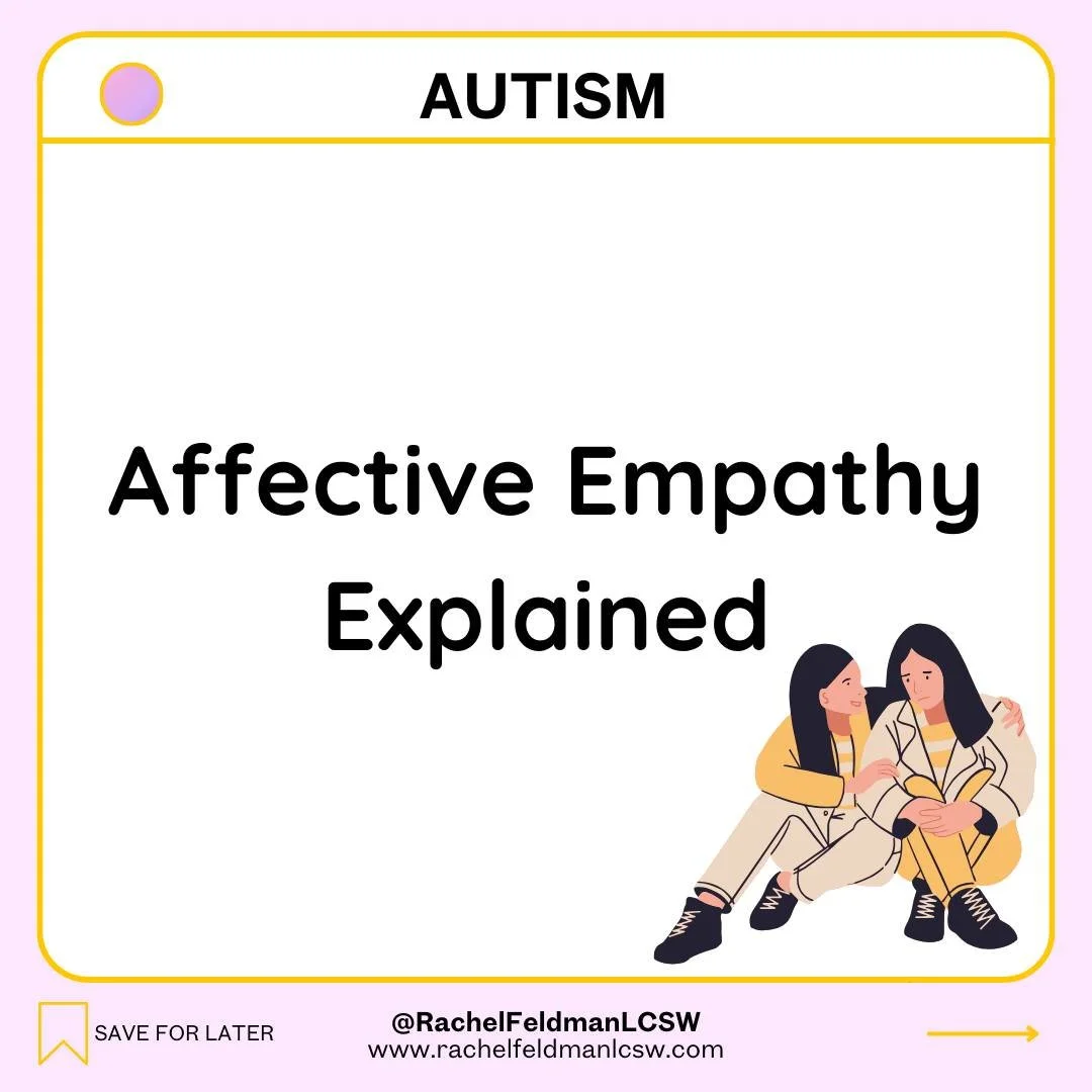 💫 Affective Empathy Explained

What It Is
Affective empathy is the ability to *feel* another person&rsquo;s emotions as if they were your own. It&rsquo;s not about analyzing how someone feels&mdash;it&rsquo;s a sensory, body-based experience. For ma