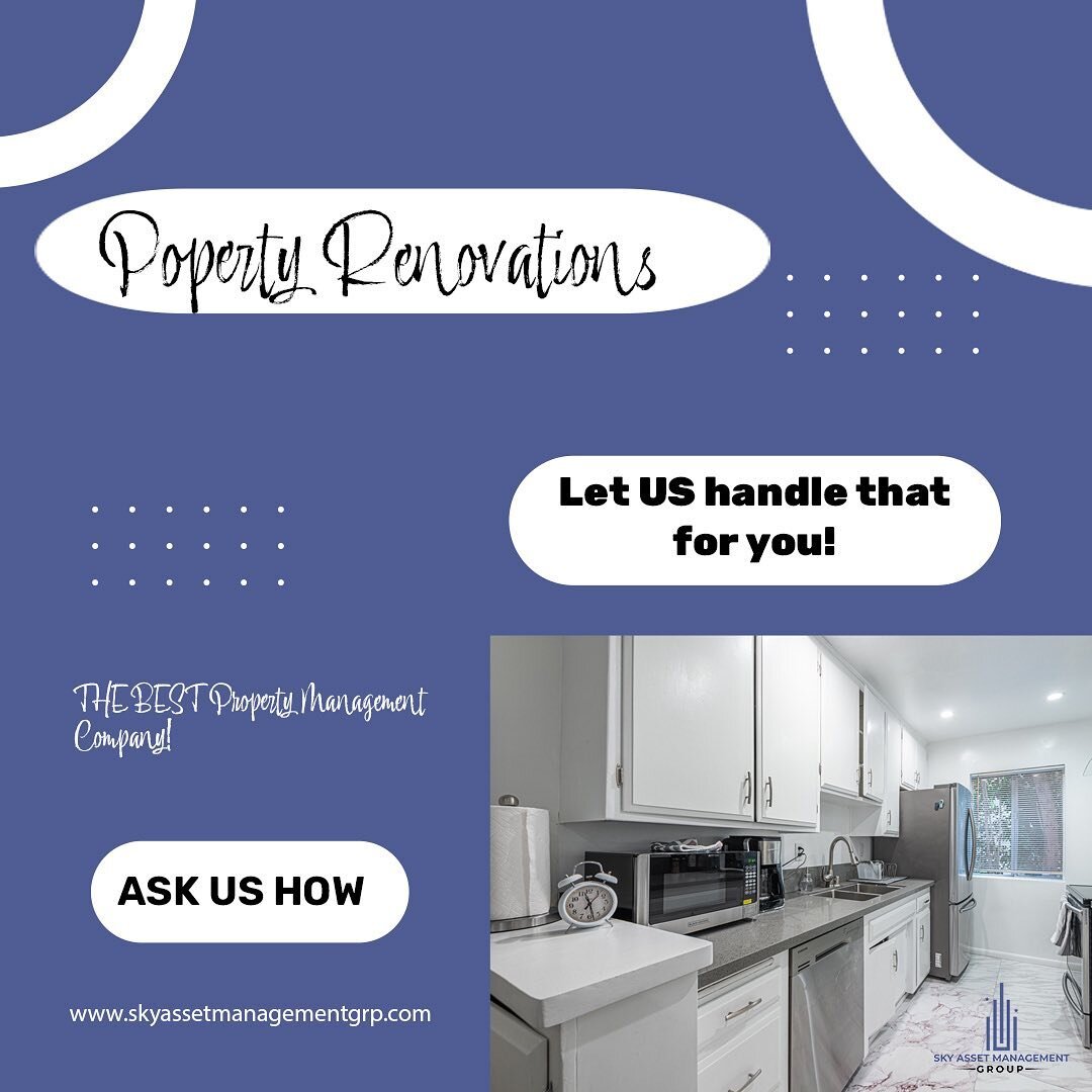 Any good property management company will oversee renovations to eliminate worry and stress for the owner. However, we are a GREAT property management company. Not only do we oversee renovations, but we consistently communicate with you on its progre