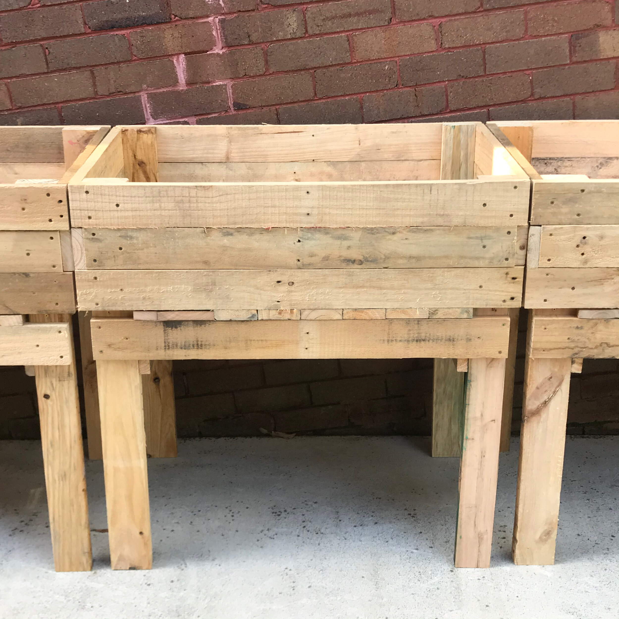 Extra Large Planter W100cm x D50cm x H100cm $190 Same as the standard planter but taller. If you’re tall and you don’t like bending over, this is the one for you!The height can be customised as you like. If you have a verandah rail or something you …