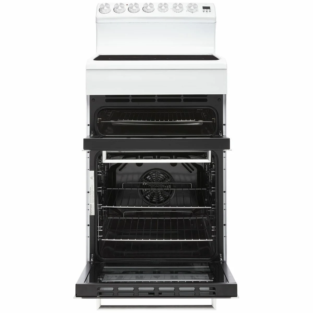 Westinghouse 54cm upright electric cooker in white Begents
