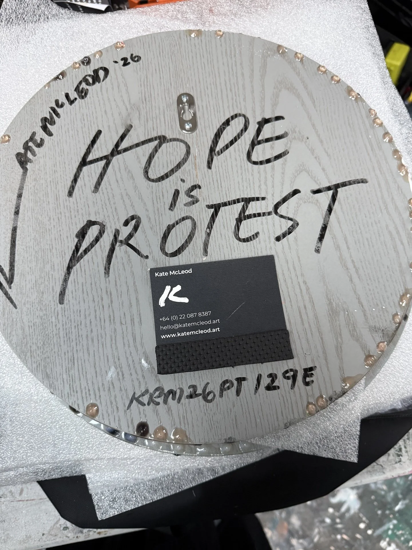 Hope is Protest 330mm diamter Kate McLeodIMG_6756.JPG
