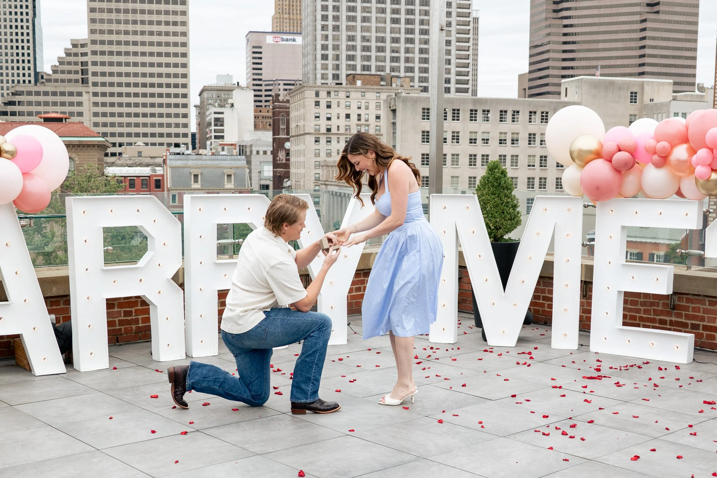Andrew Abbott Proposing to Lindsay Stone Cincinnati Ohio