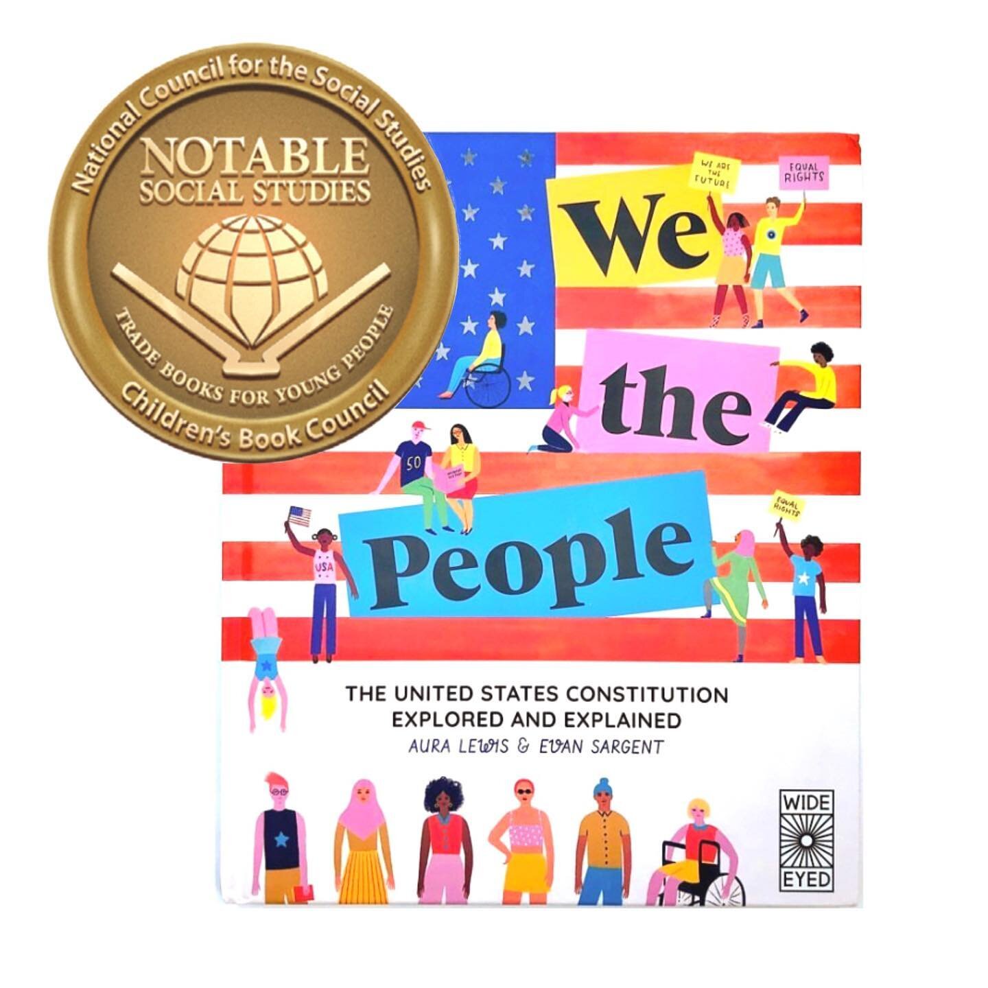 We&rsquo;re so honored and grateful to be included in the @childrensbookcouncil list of Notable Social Studies books! 💛

#kidlit #kidlitart #childrensbook #middlegradebooks #socialstudies #constitution #wethepeoplebook #bookforkids @brightagencyus @