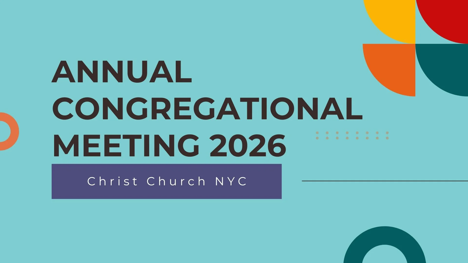 Congregational Meeting 2026