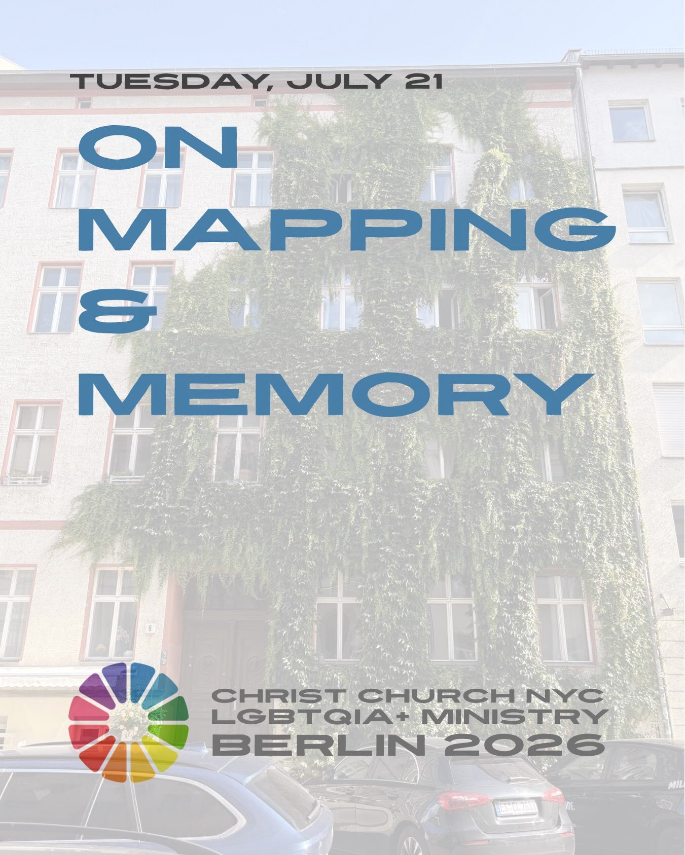 𝗕𝗲𝗿𝗹𝗶𝗻 𝟮𝟬𝟮𝟲: 𝗧𝘂𝗲𝘀𝗱𝗮𝘆, 𝗝𝘂𝗹𝘆 𝟮𝟭&mdash; on mapping &amp;memory

We started Tuesday brunching with Dr. Bertold H&ouml;cker, the former Superintendent of the Evangelical Church District of Berlin City Center, learning about his mini