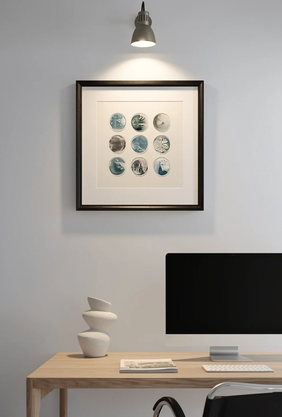 Wooden desk with computer and vase-Spot Light.jpg
