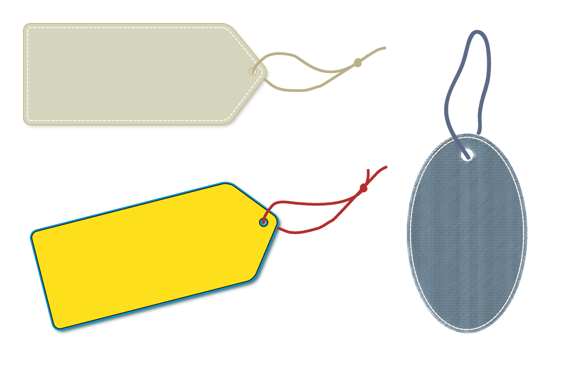 picture of blank tags to symbolize importance of not using labels for siblings