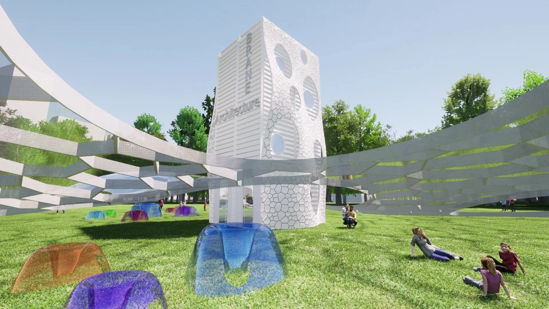 BRANE Architecture _ exhibition at Victoria Park