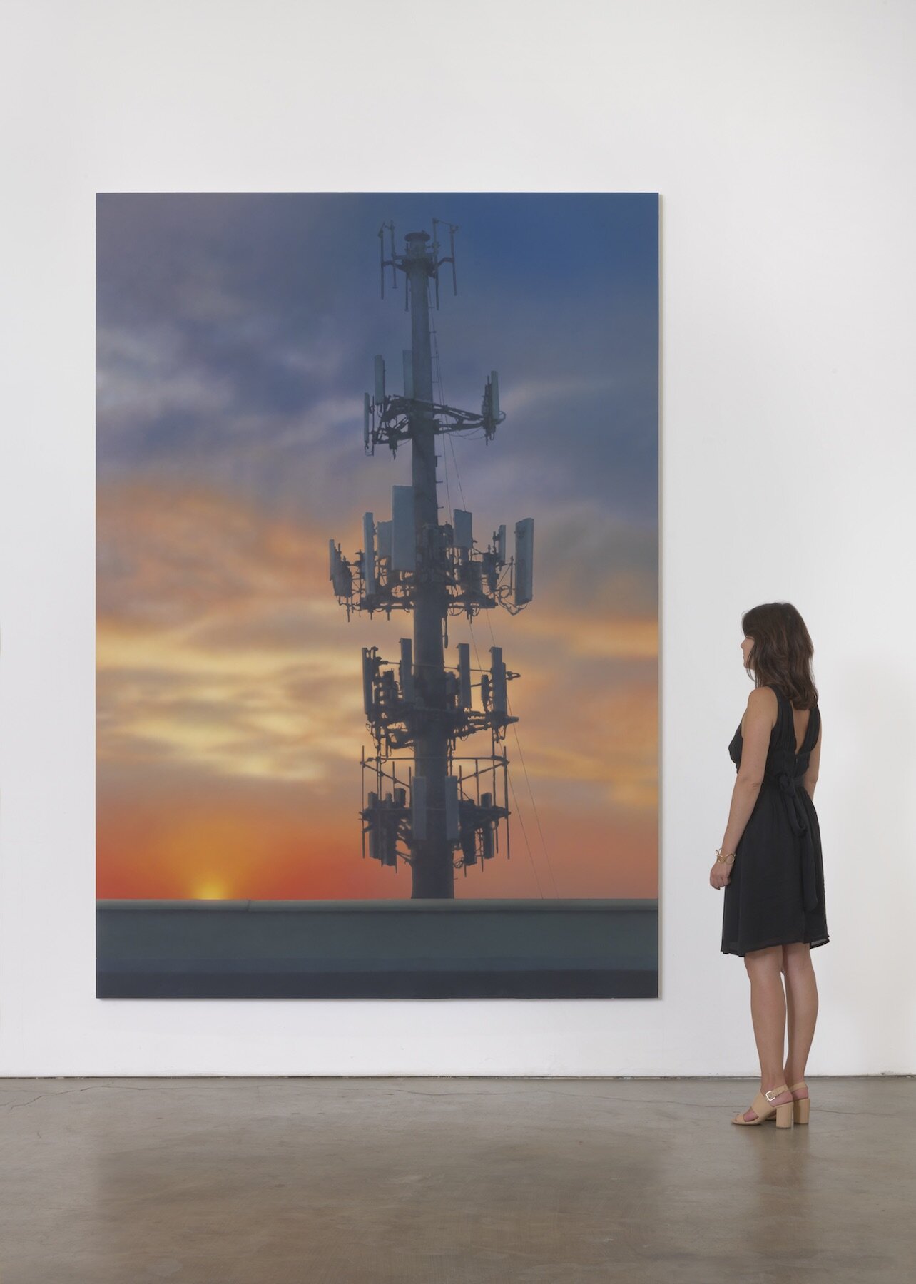   Tower , 2019. Acrylic on canvas. 120 x 84 inches 