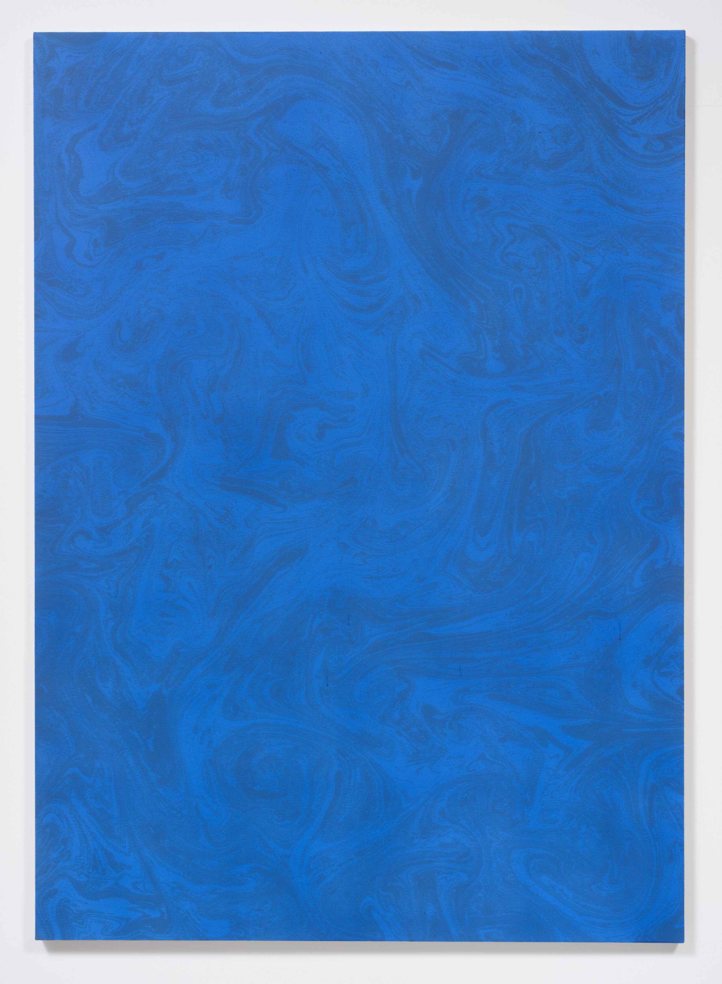   Untitled Painting in Blue/Violet,  2014. Acrylic on canvas. 84 x 60 inches 