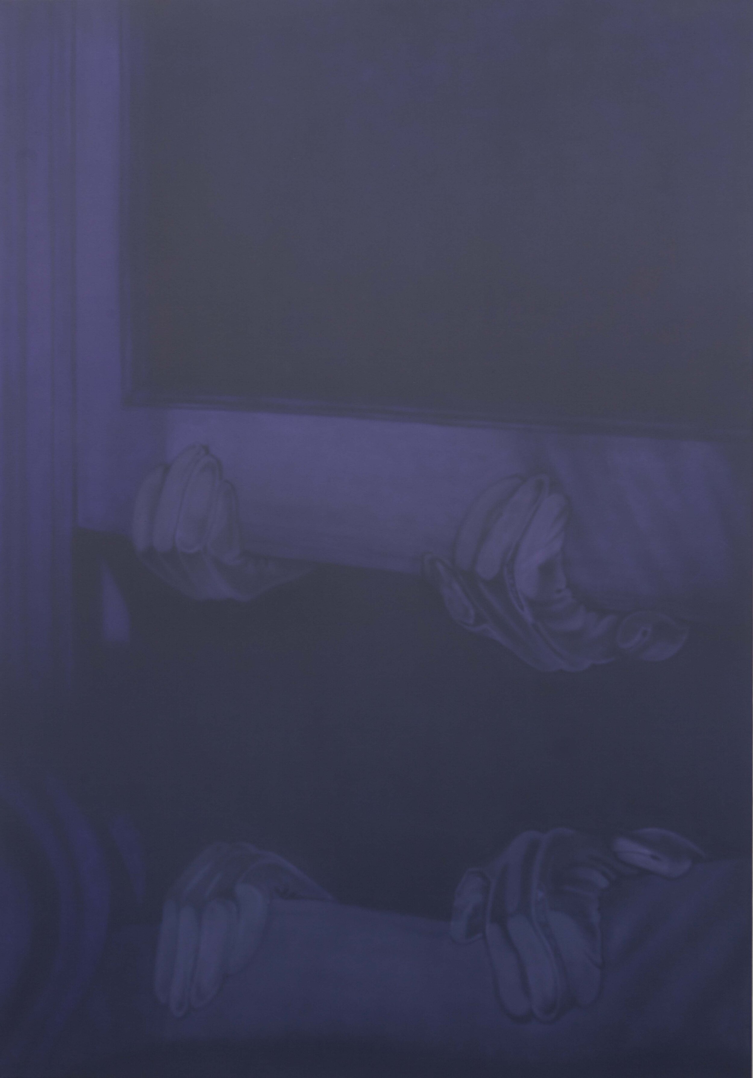   Thief Painting in Dark Violet,  2014. (Detail) 
