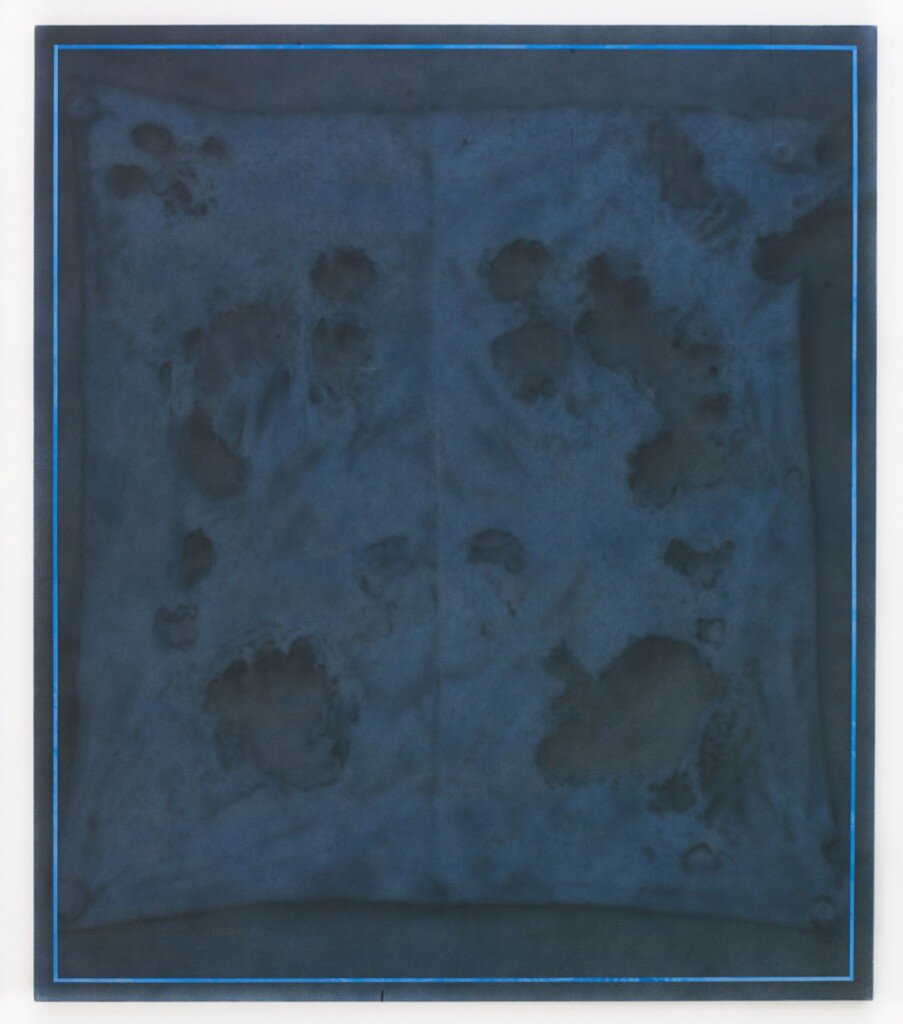   Shop Towel (In Blue),  2012. Acrylic on canvas. 72 x 62 inches 