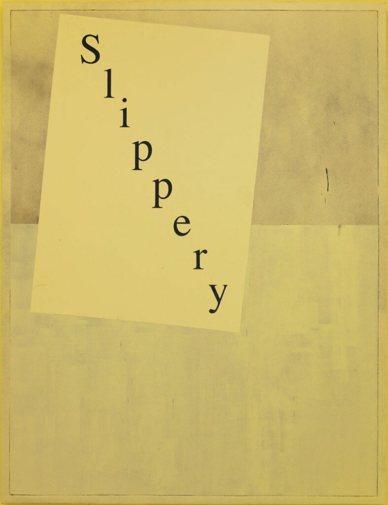   Slippery,  2012. Acrylic on canvas. 96 x 72 inches 