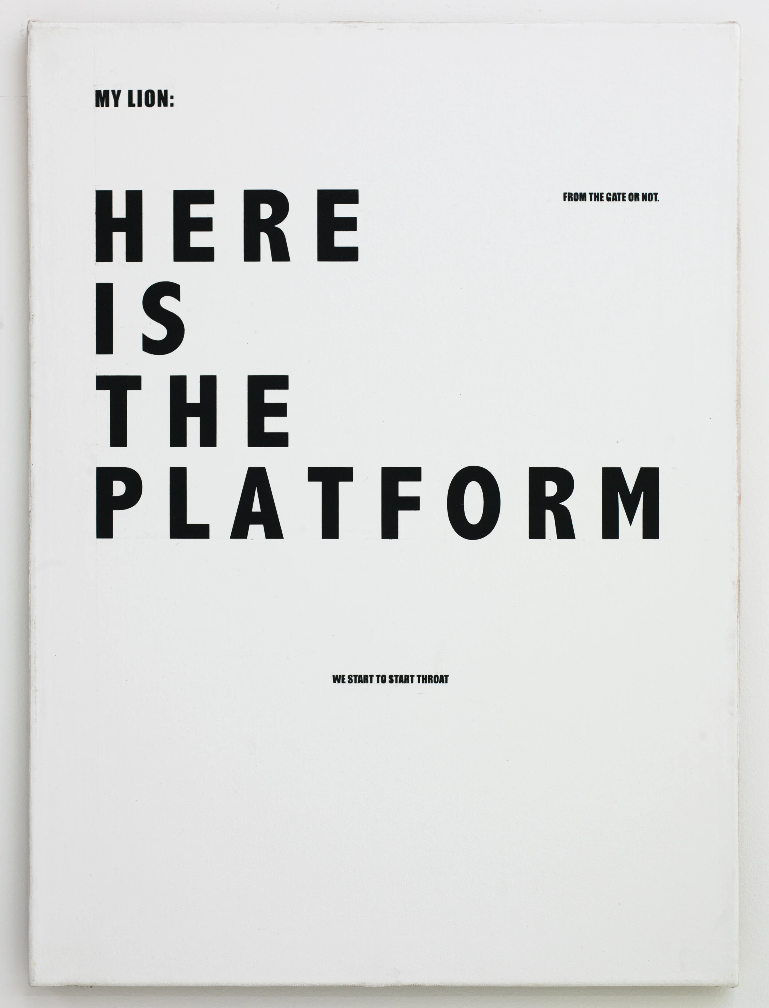 FPO Painting in collaboration with Veronica Shalom, 2012. Acrylic on canvas. 30 x 22 inches