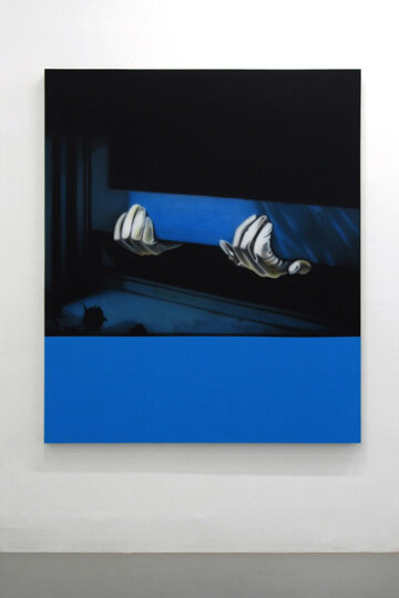   1, 2, 3, 4 Thiefs (Part 1),  2011. Acrylic on canvas. 72 x 62 inches 