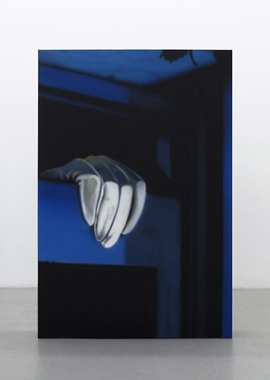   Thief Plinth,  2011. Acrylic on MDF. 72 x 48 x 8 inches 