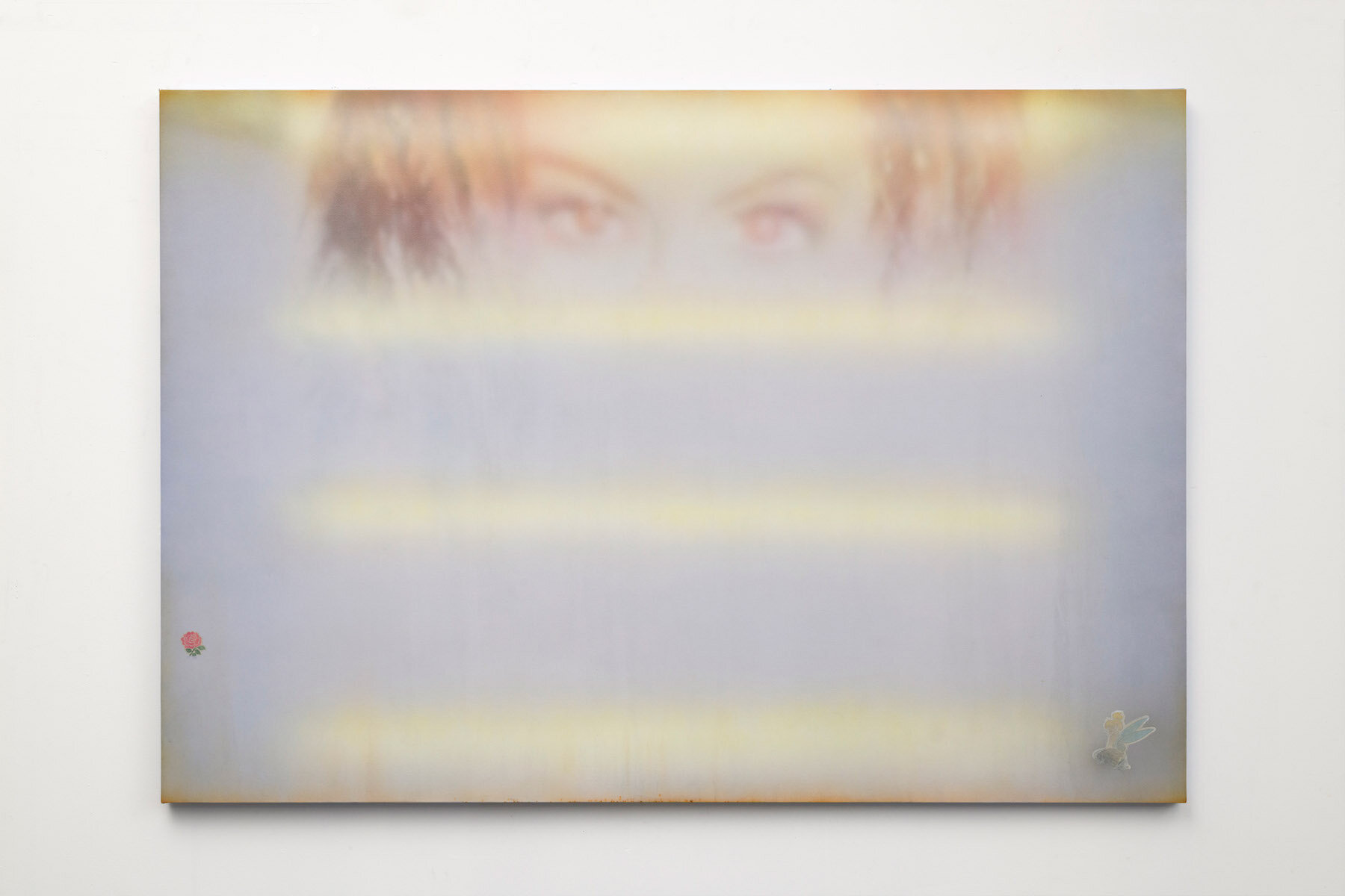   The Salon [Lightbox],  2018. Acrylic on canvas. 50 x 72 inches 