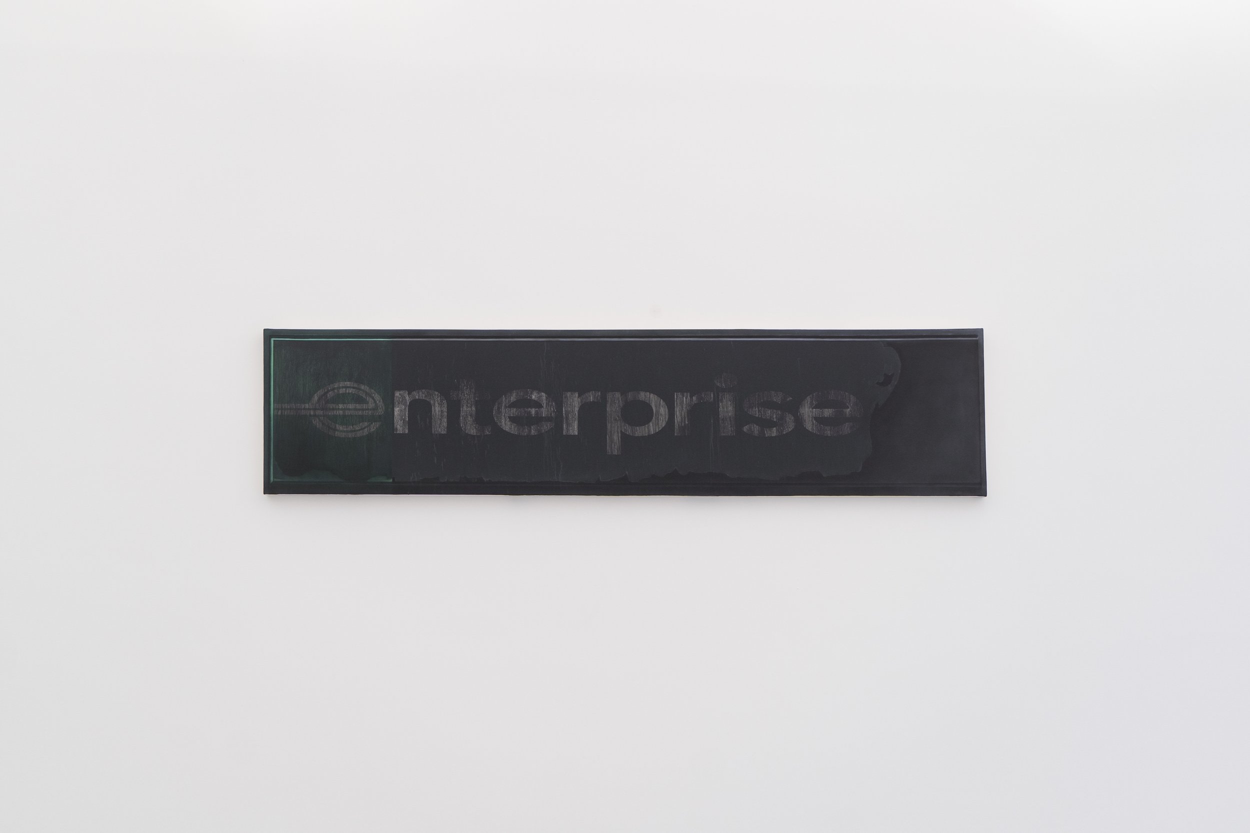   Enterprise (2) , 2022. Acrylic on canvas. 22 x 96 inches 
