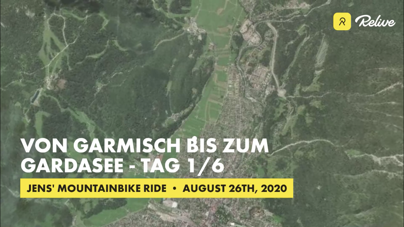 Von Garmisch bis zum Gardasee - Tag 1/6