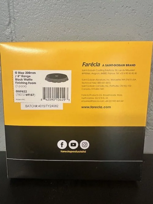 Farécla G Mop waffle black finishing foam pad