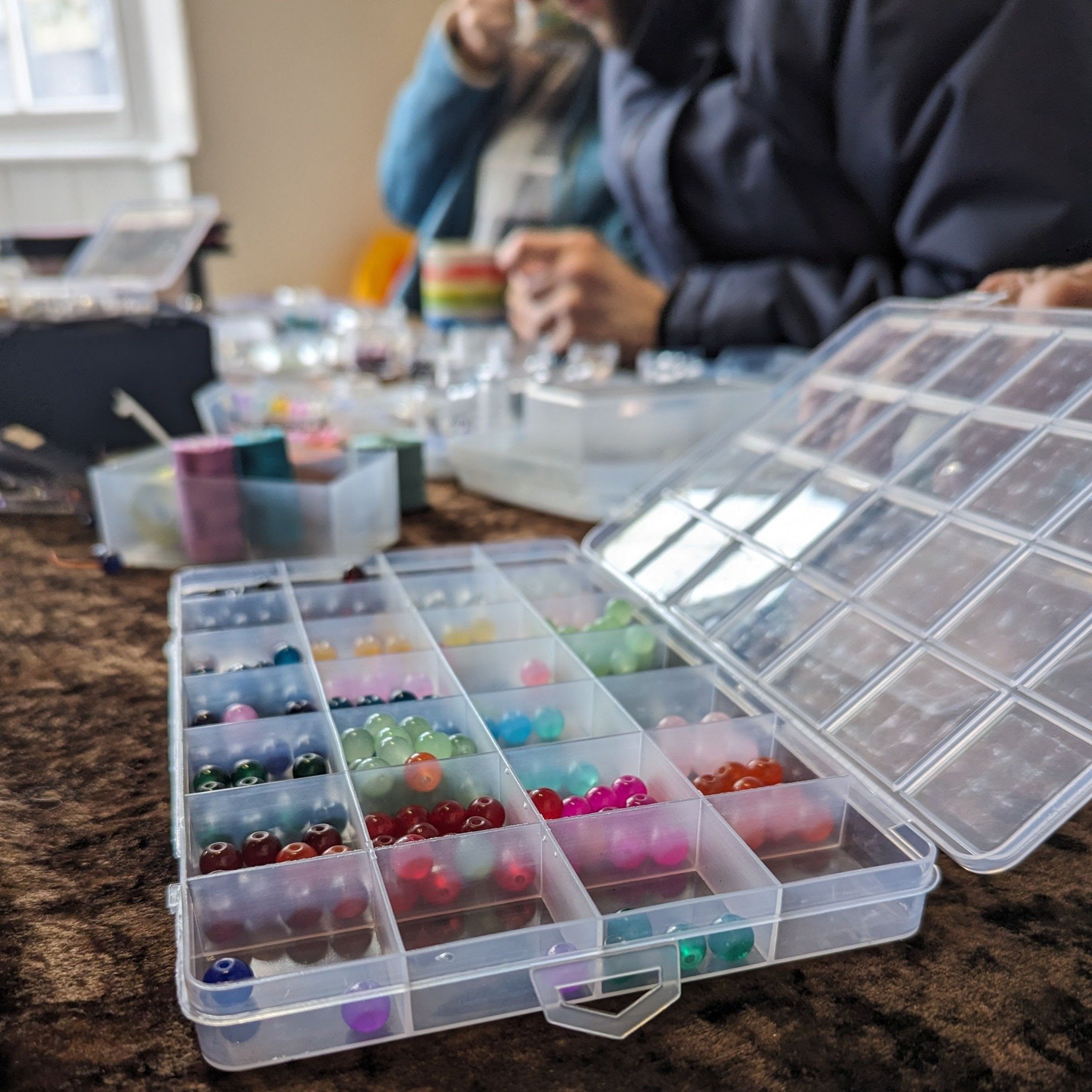What's On @ Creative Community Cafe, Romford Market

On Tuesday, we welcomed June to the Creative Community Cafe for a morning of jewellery-making. Colourful beaded bracelets and earrings were the creations this week, with our regulars enjoying threa