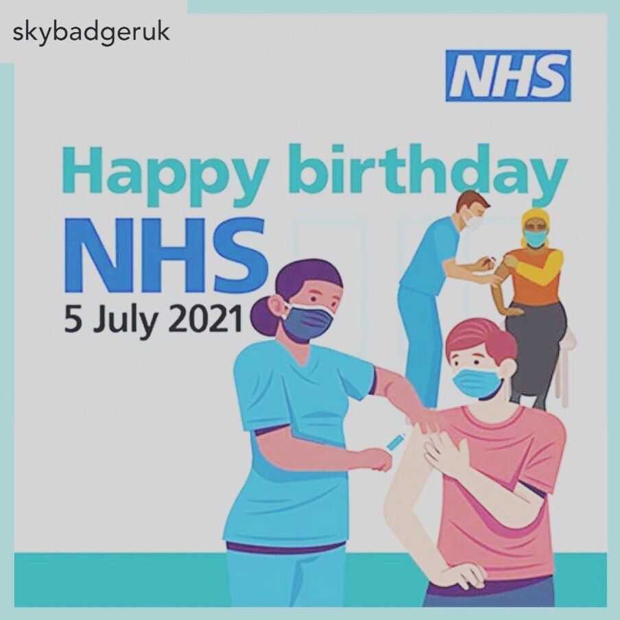 Happy birthday to the wonderful NHS which is 73 today! 💙 #repost