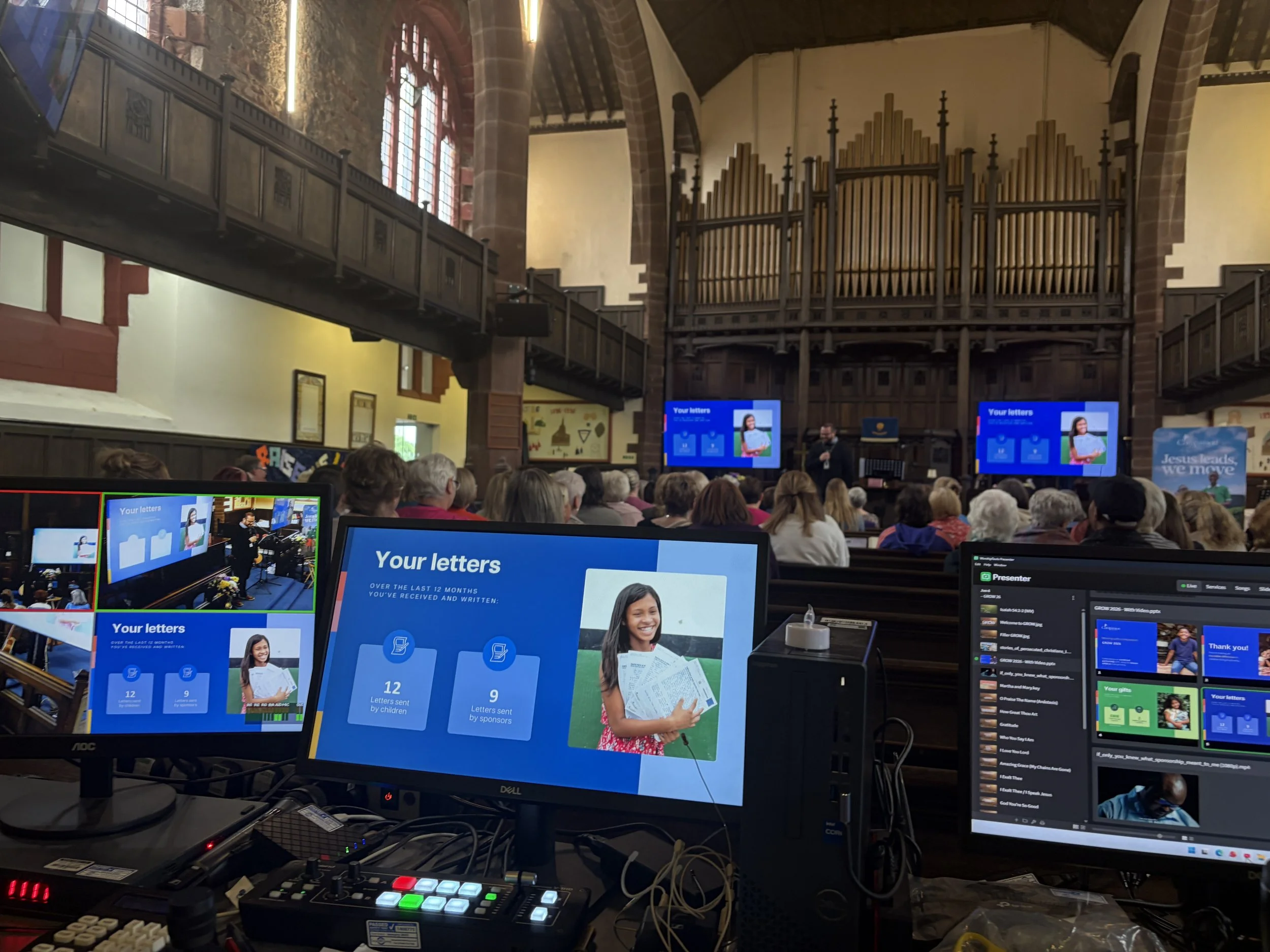 COMPASSION presentation from the back